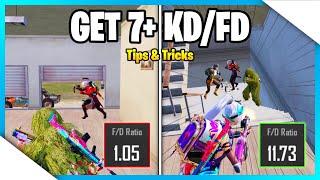 HOW TO INCREASE KD/FD IN BGMI/PUBG MOBILE TIPS & TRICKS | GUIDE/TUTORIAL