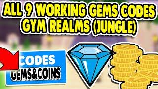 *JUNGLE* ROBLOX GYM REALMS CODES - All 9 Working Gym Realms Codes (Roblox)