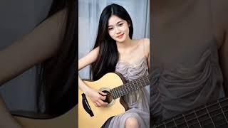 guitar playing skills of beautiful women #guitar #internationalmusic