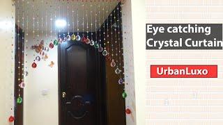 Glass Crystal Beaded Curtain for Luxury Living Room||Gorgeous Crystal curtain for your dream home