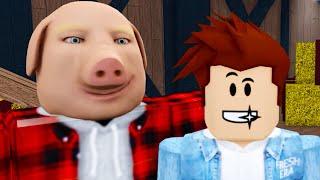 Свинья Монстр против Кида  Кемпинг - Хорошая и Плохая Концовка John Pork Story Roblox