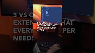 You NEED these VS Code Extensions!   #shorts #programming #coding #vscode