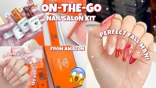 MODELONES ON-THE-GO GEL MINI NAIL SALON KIT | AMAZON MUST HAVES FOR BEGINNERS | COLORED BUILDER GEL