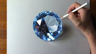 Drawing Blue Diamond , so Realistic that... 