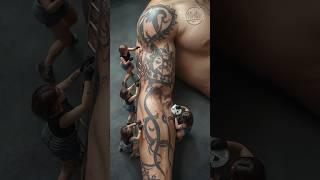 Mini Tattoo Artists Tackle a Giant Arm Tattoo