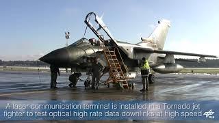Laser communication from Tornado aircraft