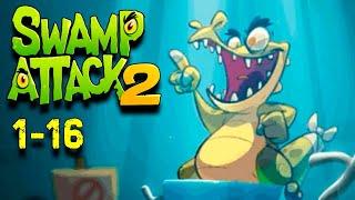 Новые персонажи Swamp Attack 2 прохождение 1-16