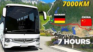 ETS2 Longest Bus Trip - Germany to China | Euro Truck Simulator 2