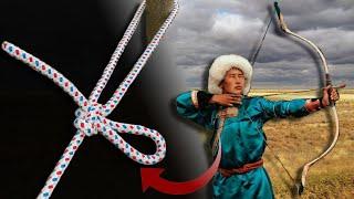 Knot of Kalmyk warriors and hunters, learn how to tie this knot correctly.