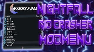 NIGHTFALL LATEST SHOWCASE GTA 5 ONLINE 1.60(RECOVERY+RID CRASH) (*UNDETECTED*) #poras