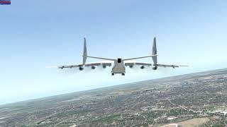 Testflug mit der Antonov An-225 über Hamburg - xflight737 - X-Plane 11