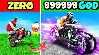 Franklin Upgrading ZERO To GOD BIKE in GTA 5 | SHINCHAN and CHOP