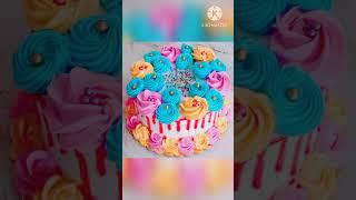 Unique cake design idea |step by stepwrap cake tutorial |aesthetic cakes |pink cake#cake #shootfeed