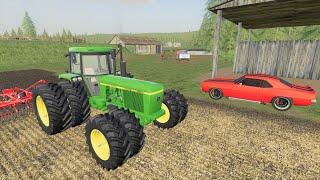 Our farm is in danger | Buying tractors and race car | Back in my day 38 | Farming Simulator 19