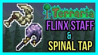 Terraria 1.4.1 - Flinx Staff & Spinal Tap | How To Get New Weapons