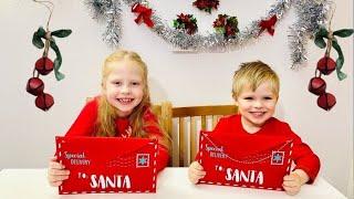 Adriana and Markus write a LETTER to SANTA | Adriana and Markus adventure