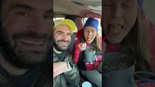 Four dehydrated dinners we ate as we drove across the US.
