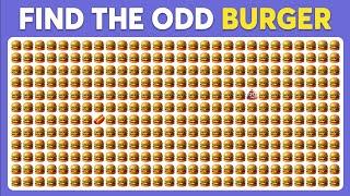 Find The Odd One Out - Hard Edition | Food Quiz  Easy, Medium, Hard - 60 Levels Emoji Quiz