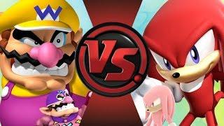 WARIO vs KNUCKLES! REMATCH! Cartoon Fight Club Episode 100 SEASON FINALE!