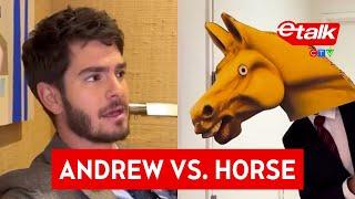 Andrew Garfield meets the 'We Live in Time' Horse | Celebrity News