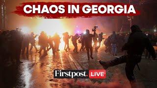 Georgia Protests LIVE: Protesters Continue to Clash with Police After Government Suspends EU Bid