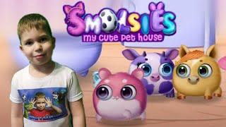 Мои пушистые питомцы в игре Smolsies. Развлекательное видео для детей