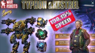 War Robots TYPHON & KESTREL 198,15% SPEED ALL THE TIME