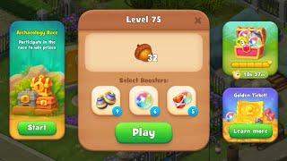 Gardenscapes Level 75 no boosters | F2P (ANDROID, IOS) 4K