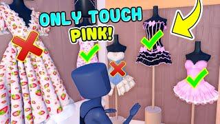 ONLY TOUCH PINK! In Dress To Impress CHALLENGE! DTI on ROBLOX PRO Challenge