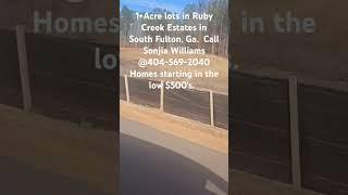 New Construction Homes available in South Fulton, Ga.