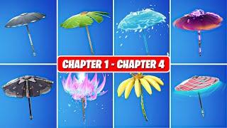 All Umbrella in Fortnite Battle Royale (Season 0 - Season 26)