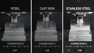 Pos / neg milling cutter in action