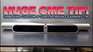 (UNBOXING) My HUGE Custom Center Mount Exhaust Tip! $$$ (Stainless Steel Aint Cheap!)