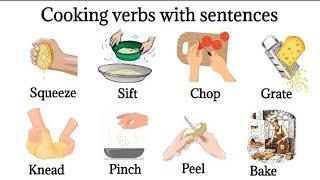 Cooking Verbs In English | Cooking Vocabulary with Sentences | #englishvocabulary