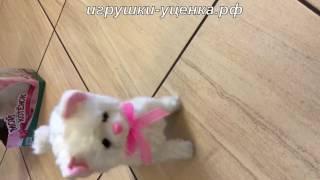 игрушки кошка ходит от хлопка