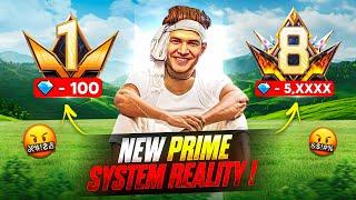 FREE FIRE PRIME LEVEL UP  | NEW PRIME SYSTEM REALITY  | SURYA 777