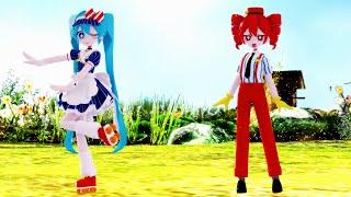 ≡MMD≡ MikuxTeto - Mesmerizer / メズマライザー [4KUHD60FPS] HELP