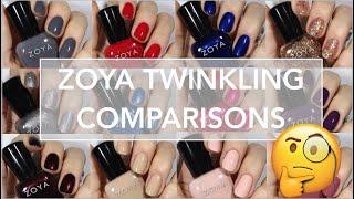 Zoya Twinkling Comparisons // Are there any dupes in Zoya's collection?