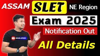 Assam SLET Exam 2025 - Notification Out  || SLET Exam Online Apply Start