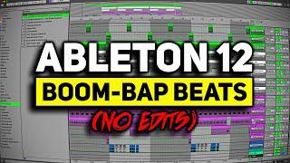 Making A Boom Bap Beat In Ableton Live 12 (No Edits)