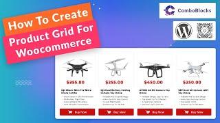 how to create product grid for woocommerce