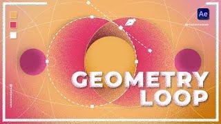 How to make geometry loop animation in after effects | motion graphics