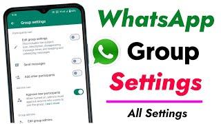 WhatsApp group settings kaise kare ! Group setting on whatsApp