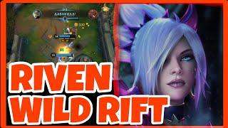 РИВЕН В ЛЕС | RIVEN JUNGLE | WILD RIFT RANK MASTER | GAMEPLAY RIVEN