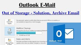 Outlook Mail l  How to Free the space in outlook mail Box?