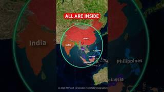 Earth Is So Weird...  #shorts #maps #asia #facts #population #china #india #viralfact