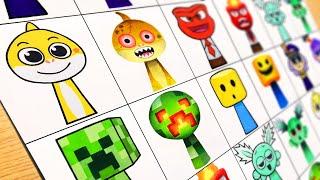 Drawing Incredibox Sprunki OC : Happy VS Horror [All Characters] NEW Sprunki OC Phase #07