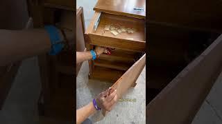 DIY creative wooden furniture with Secret behind the wooden cabinet #furniture #hidden #reels #viral