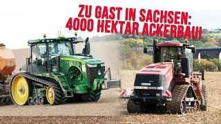 Agrargenossenschaft Grünlichtenberg: Landwirtschaft auf 4000ha (Claas Xerion, John Deere 8RT, Kelly)