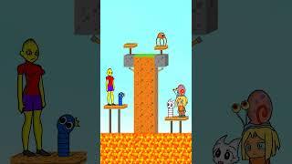 ⏪Rv‍Stinger Flynn wants to save Minecraft Girl and Worm BanBanleena   #funnyanimation // Ms.Lemons